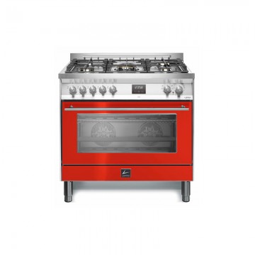 LOFRA P R G96 W MFT/AEO VENEZIA ΚΟΥΖΙΝΑ 90CM ΠΛΑΤΟΣ ΜΕ ΕΣΤΙΕΣ ΑΕΡΙΟΥ ΚΑΙ ΗΛΕΚΤΡΙΚΟ ΦΟΥΡΝΟ 95ΛΤ ΧΡΩΜΑ ΚΟΚΚΙΝΟ